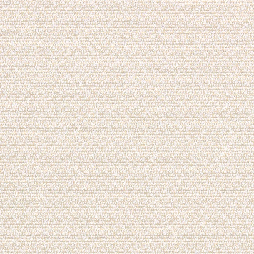 Close-up detail of a woven textile with a subtle beige and cream color palette showing fine texture and weave pattern by Maharam.